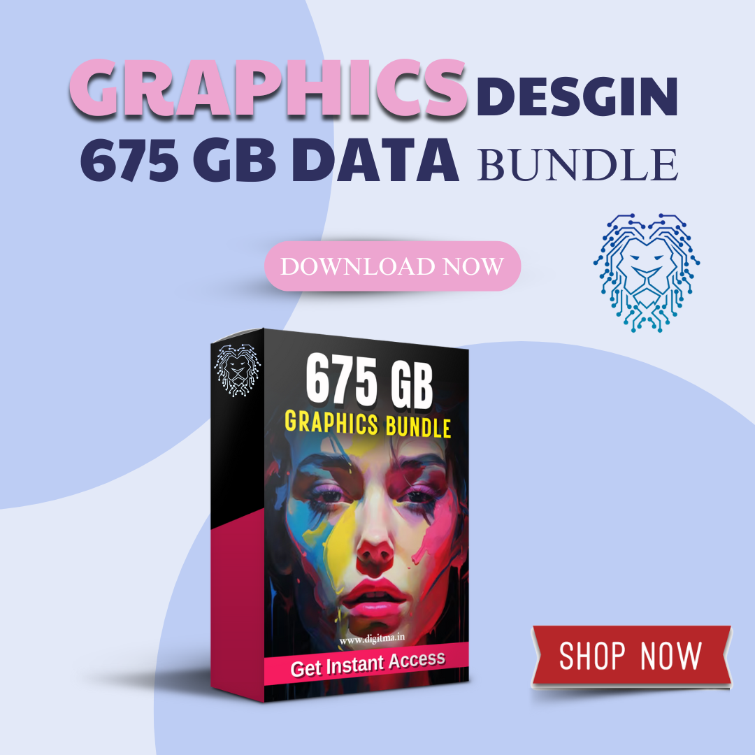 Graphic Design Bundle 675GB - Professional software collections to millions of high-quality images, logos, and mockups, you'll have access to a world of creative possibilities.